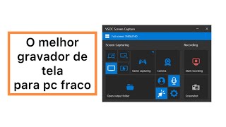 O MELHOR Gravador de TELA para PC FRACO 100 GRATUITO [upl. by Xyno]