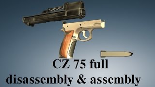 CZ 75 full disassembly amp assembly [upl. by Ethbun]