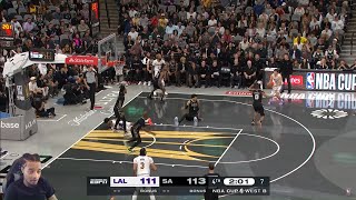 FlightReacts To LAKERS at SPURS  EMIRATES NBA CUP FULL GAME HIGHLIGHTS  November 15 2024 [upl. by Nye]