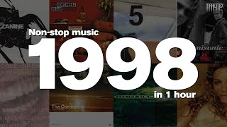 1998 in 1 Hour Revisited Nonstop music with some of the top hits of the year [upl. by Aitan]