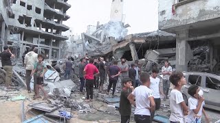 IsraelHamas Latest Aftermath of Israeli Rocket Attacks in Gaza Strip [upl. by Adnoloy]