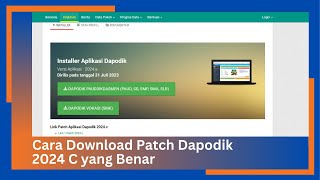 CARA DOWNLOAD DAPODIK 2024 C YANG BENAR [upl. by Jarrett425]