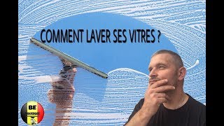 COMMENT LAVER DES VITRESdémonstrationblabla  BE SQUEEGEE [upl. by Westbrook777]