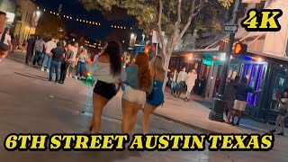 Austin Texas 6th Street Nightlife 2AM [upl. by Quincey]