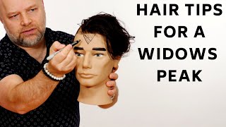 How to Fix a Widows Peak  TheSalonGuy [upl. by Sucramad]