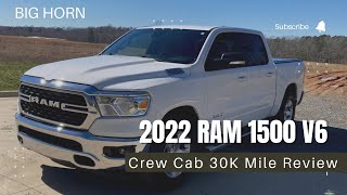 2022 Ram 1500 V6 Crew Cab 30K Mile Review [upl. by Wolsky851]