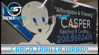 HOW TO WRAP A TRAILER  Full Wrap [upl. by Morez]