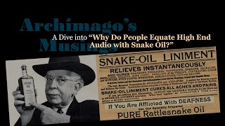 A Dive Into quotWhy Do People Equate High End Audio with Snake Oilquot [upl. by Airbmac]