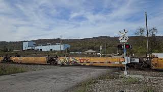 NS train with 8045 leading heading North at Harriman TN [upl. by Nahtnhoj220]