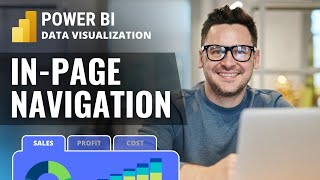 How to create Power BI InPage Navigation with Bookmarks and Buttons [upl. by Anairam]