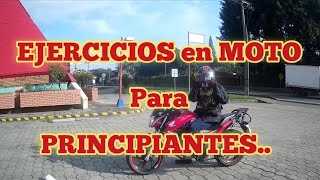 EJERCICIOS en MOTO para PRINCIPIANTES [upl. by Ynnal]