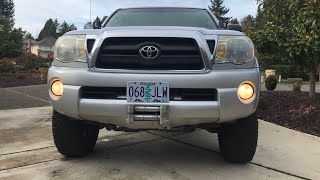 Tacoma Fog light Mod  High Beams OR DRLs [upl. by Aizitel]