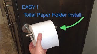 EASY Toilet Paper Holder Install [upl. by Mulry608]