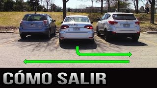 Cómo salir de un lugar de estacionamiento  90 grados y paralelo [upl. by Erine]