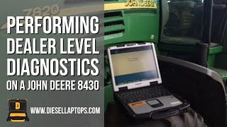 Dealer level diagnostic on a John Deere 8430 with TEXA [upl. by Leidag]