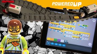 Lego Powered Up Automatic Train Control Tutorial [upl. by Yeldarb]