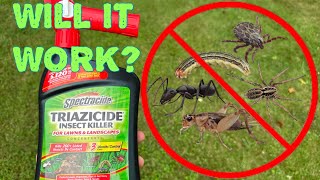 Spectracide Triazicide Insect Killer Reveiw and Demonstration  DIY [upl. by Dolora]