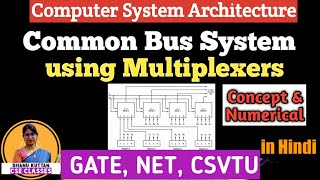 Common Bus System using Multiplexer  Concept amp Numerical  CSA  COA Shanu Kuttan  in Hindi [upl. by Jade870]