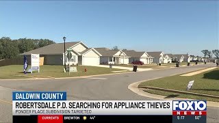 Robertsdale police seek help catching appliance thieves [upl. by Allie]