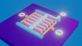 Accelerometer  Capacitor  How it work 3D animation [upl. by Loredana]