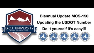 Complete your MCS150 Update quick and easy Dont get scammed follow these easy steps for success [upl. by Tiphany]