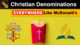 Church Denominations with McDonaldslevel Dominance [upl. by Kurtzig]