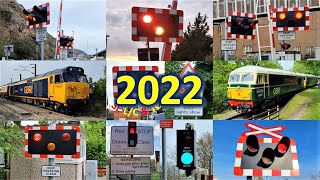 Level Crossings amp Trains in 2022  End of year compilation [upl. by Osnerol]