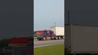 Purple Freightshaker fld 120 flat top rolling out of Knoxville IL Sept 11th 2024 [upl. by Ainsley934]