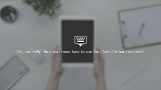 How to Use the Virtual Keyboard on an iPadiPad ProiPad Air 2020 [upl. by Melvina]