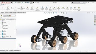 Part 1 Rocker Bogie Mechanism all Parts Design Tutorial in Solidworks [upl. by Atillertse]