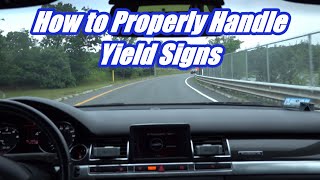 What to do at a yield sign  Drivers Ed  Pro Tip  Defensive Driving Techniques [upl. by Alfonzo]