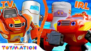 Blaze vs Wrecking Robots  Blaze and the Monster Machines Toys  nickelodeontoymation [upl. by Areis334]