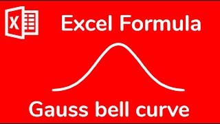 Excel formula How to make a Gaussian curve  Doctor Excel 067 [upl. by Nerok122]