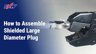 How to assembly RJ45 Cat6A Shielded Large Diameter Plug [upl. by Noterb457]