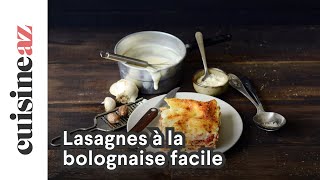 Lasagnes à la bolognaise facile [upl. by Leta]