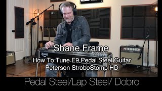 How To Tune E9 Pedal Steel Guitar Peterson StroboStomp HD [upl. by Ajiat]