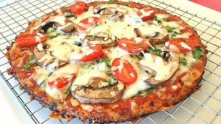 The Best Cauliflower Pizza Crust Recipe That Wont Fall Apart [upl. by Atinaej]