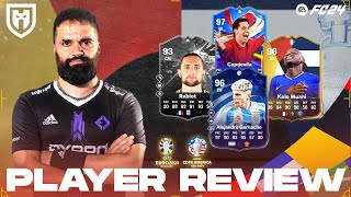 GARNACHO 96 RABIOT 93 KOLO MUANI 96 CAPDEVILA 97  FC24 PLAYER REVIEW  MYM PTG SHOWDOWN [upl. by Minna994]