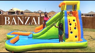 BANZAI Slide ‘N Soak Splash Park Unboxing amp Review  R HOUSE [upl. by Jaime]