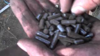 Making Coal Pellets for Use in Pellet Stoves [upl. by Eidnalem]