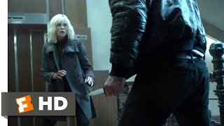 Atomic Blonde 2017  Savage Stairwell Fight Scene 510  Movieclips [upl. by Ynna]