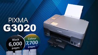 Canon PIXMA G3020  Wireless InkTank All in One Printer India ka printer [upl. by Kcirdled]