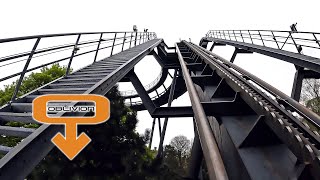 Oblivion 4K Front Seat POV  Alton Towers Resort [upl. by Savory]