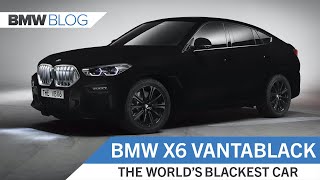 BMW Vantablack VBX6 – The World’s Blackest Car [upl. by Eceinej381]