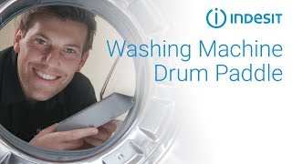 How to remove amp replace drum paddles in your washing machine  by Indesit [upl. by Demott159]