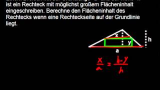 Extremwertaufgaben Optimierungsaufgaben Video 4 [upl. by Erdnaid]