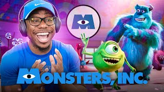 I Watched Disneys MONSTERS INC For The FIRST TIME amp IM Shook This A HORROR Film [upl. by Akkinahs718]