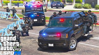 SWAT Intense Response To Police Station Attack in GTA 5 [upl. by Roid206]