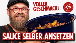 Soße selber machen 🔴🥩 Mit Knochen zum Geschmack 💥 [upl. by Antone579]