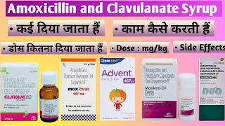 Amoxicillin and Potassium Clavulanate Syrup ip for Child Hindi Moxikind CV dry syrup [upl. by Meeka331]